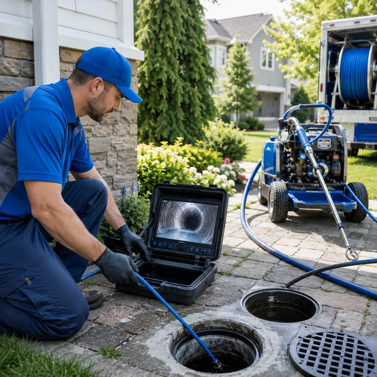 Outdoor drain cleaning professionals serving Wood River, IL