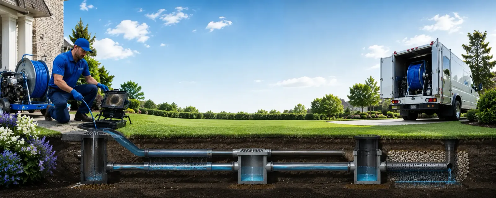 Outdoor drain cleaning information for Wood River, IL